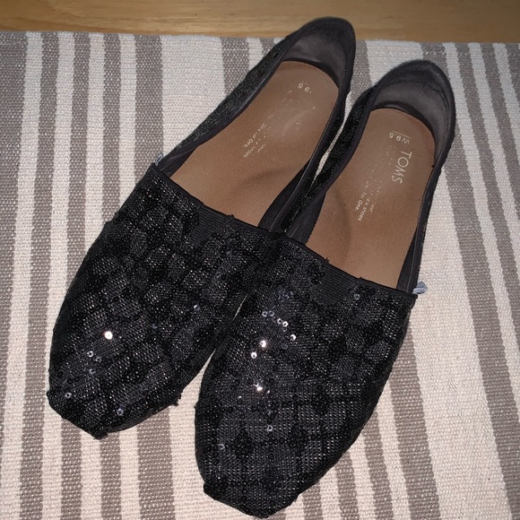 Black glitter TOMS - Picture 1 of 2